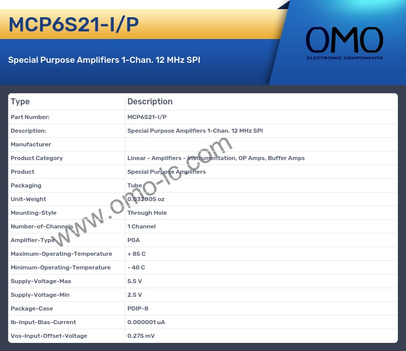 MCP6S21-I/P