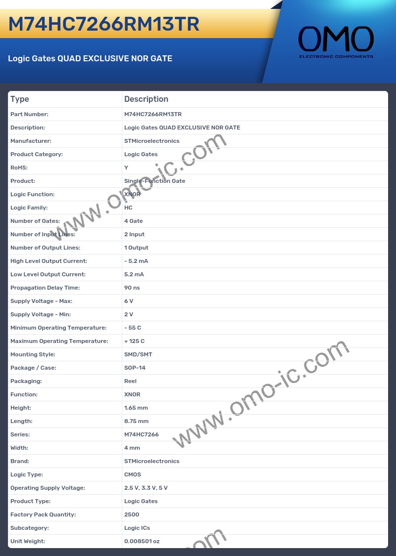 M74HC7266RM13TR