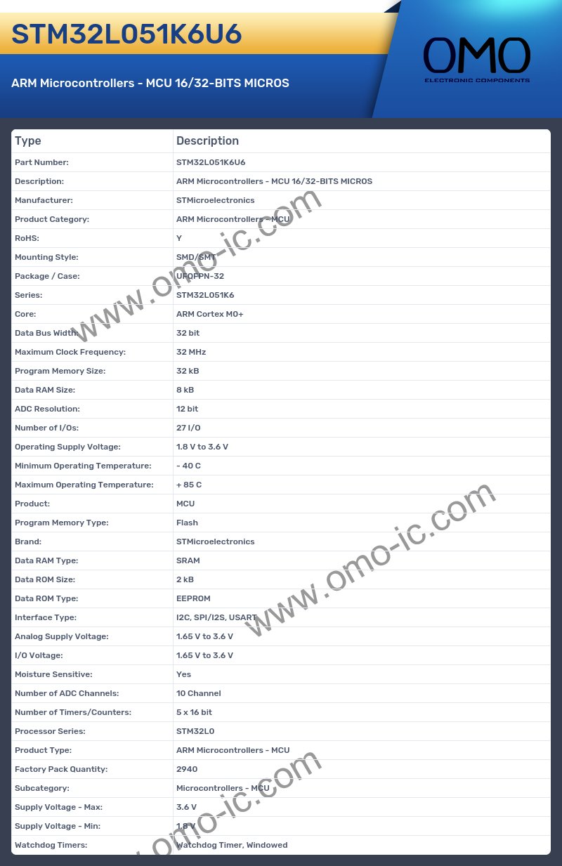 STM32L051K6U6