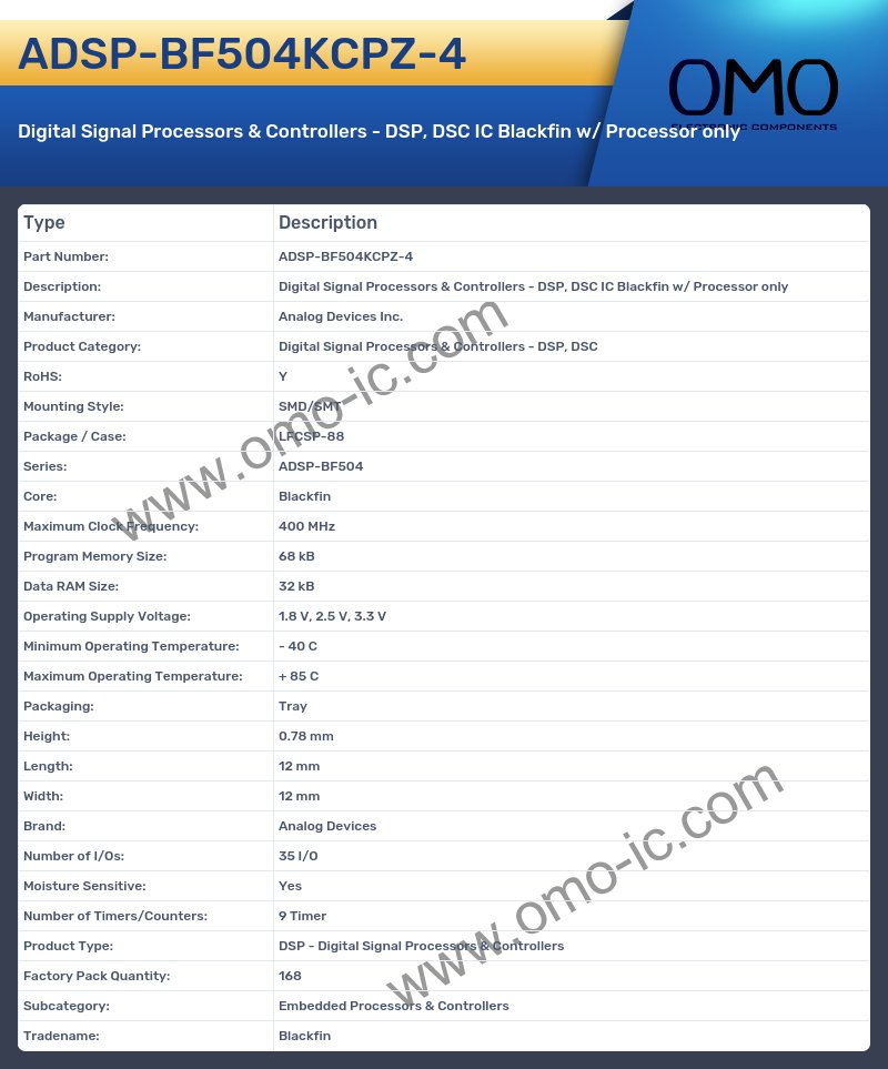 ADSP-BF504KCPZ-4