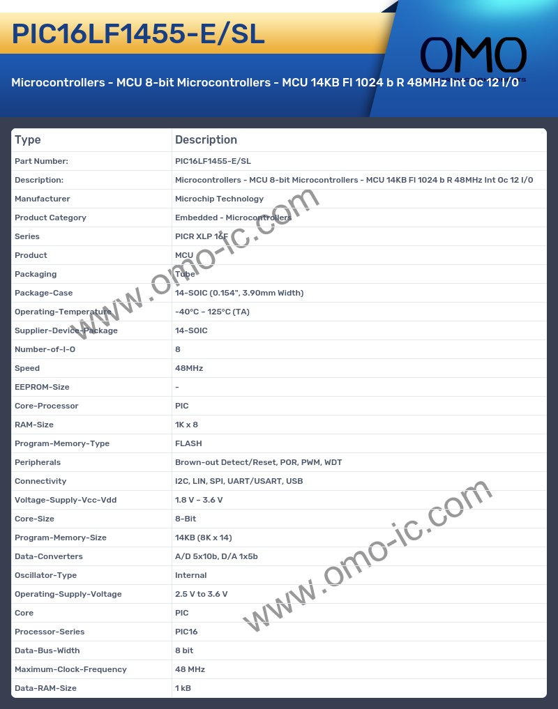 PIC16LF1455-E/SL