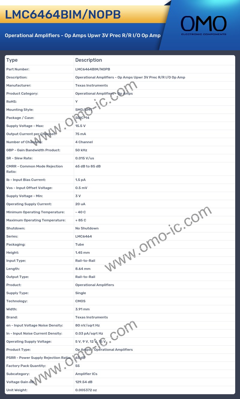 LMC6464BIM/NOPB