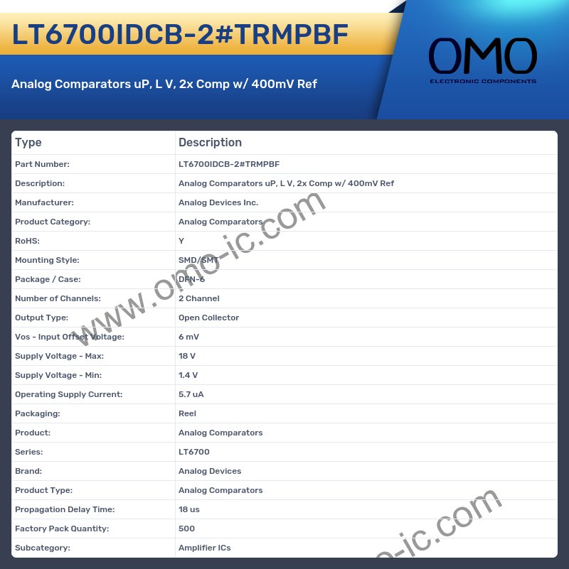 LT6700IDCB-2#TRMPBF