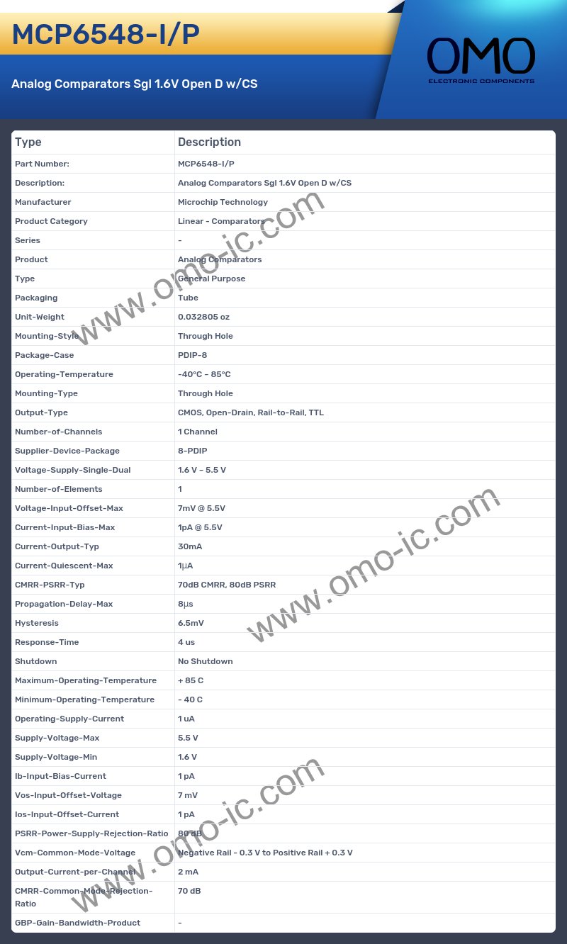 MCP6548-I/P