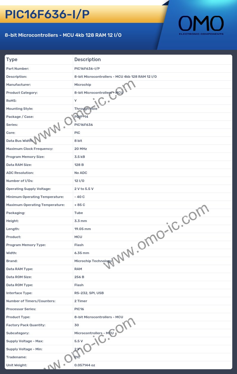 PIC16F636-I/P