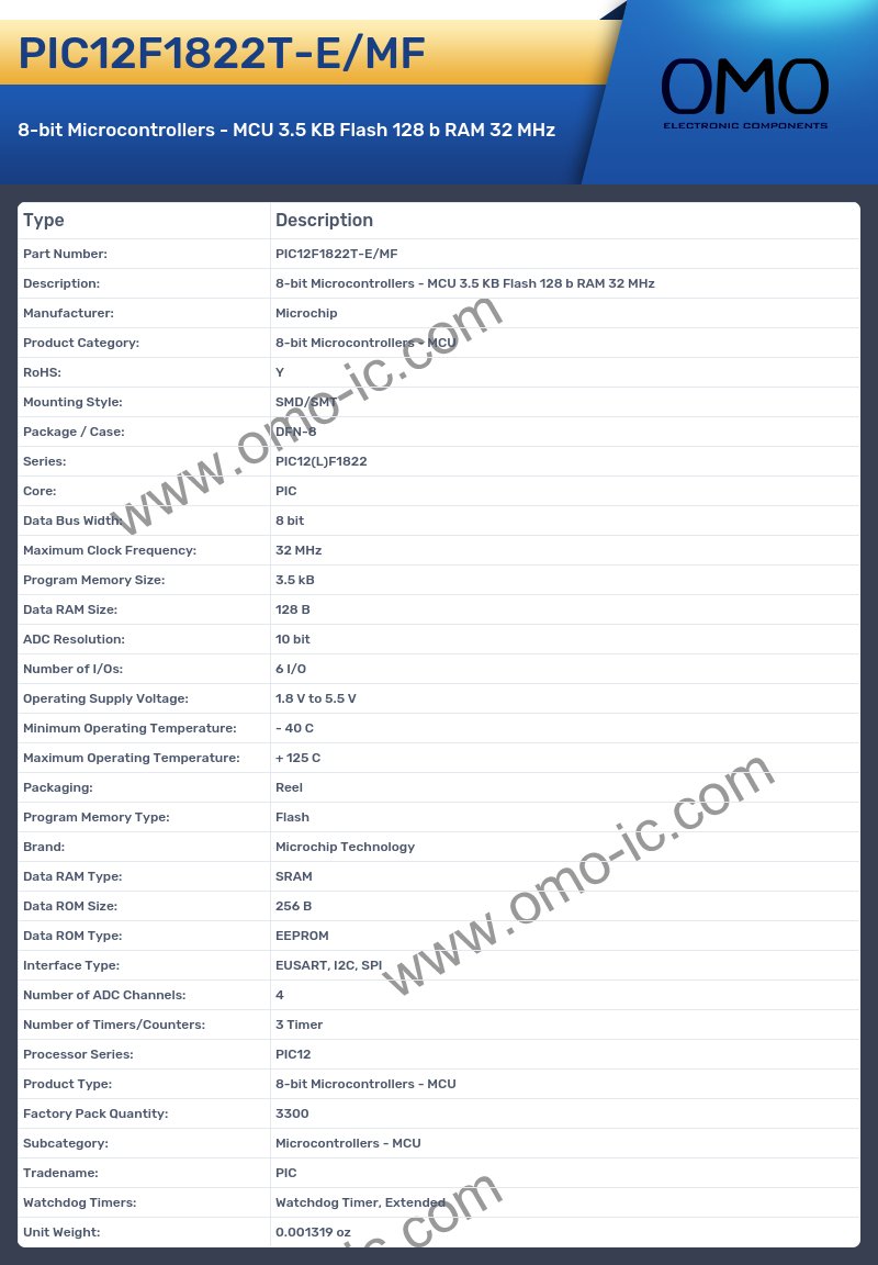 PIC12F1822T-E/MF