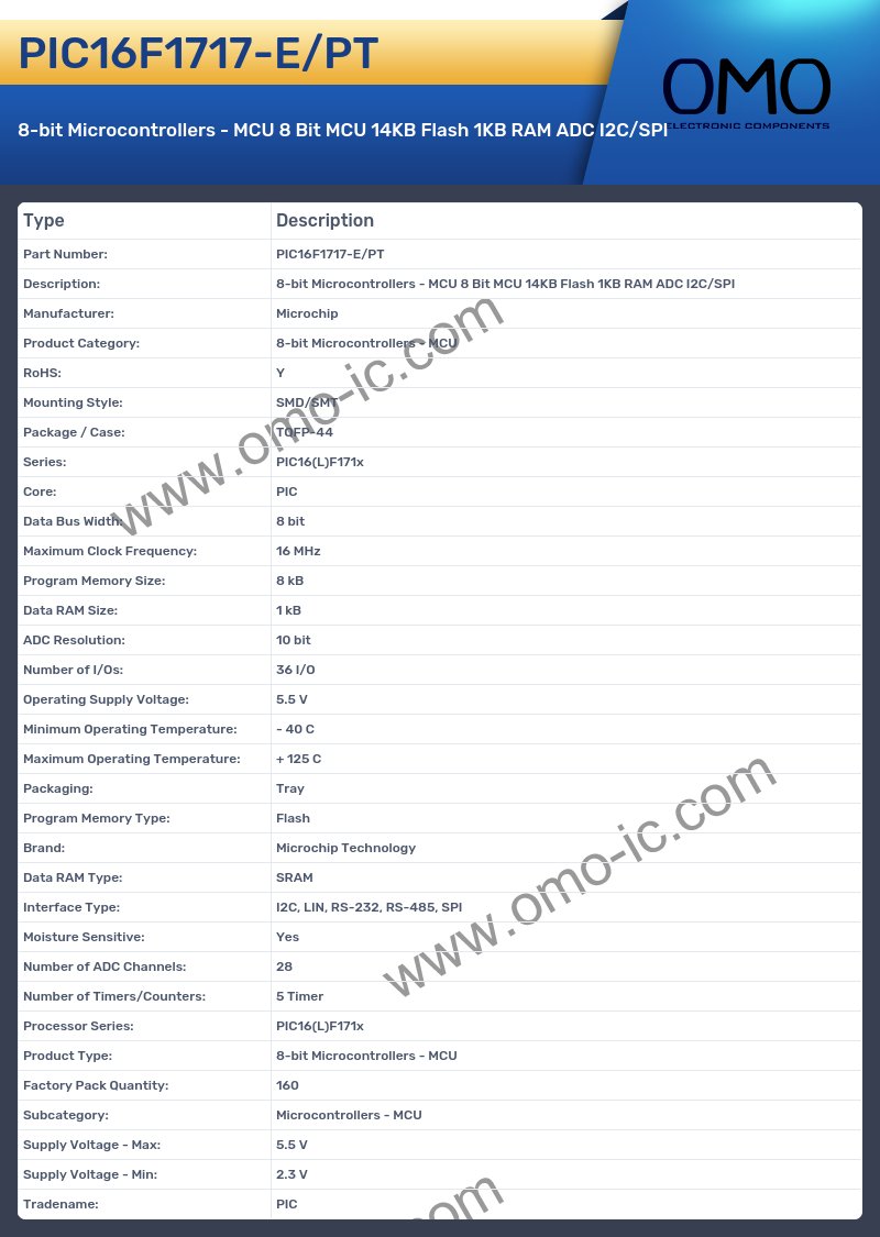 PIC16F1717-E/PT