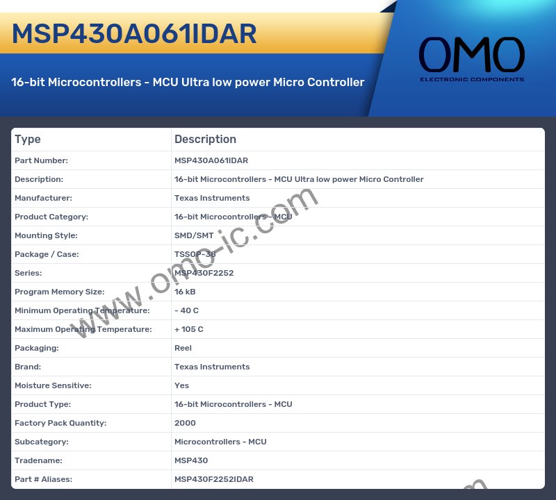 MSP430A061IDAR