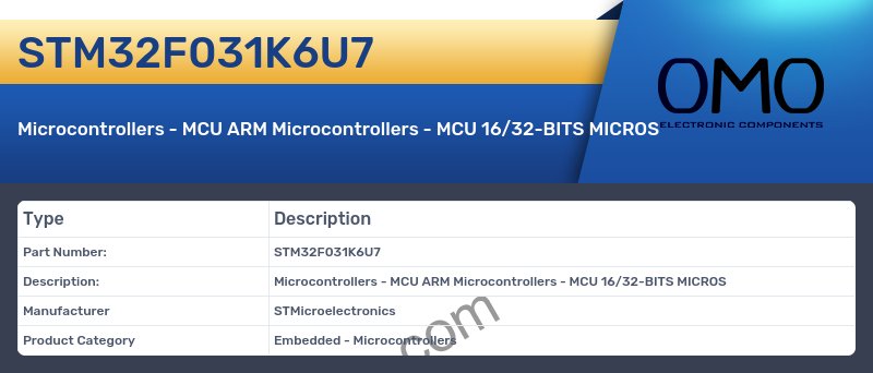 STM32F031K6U7