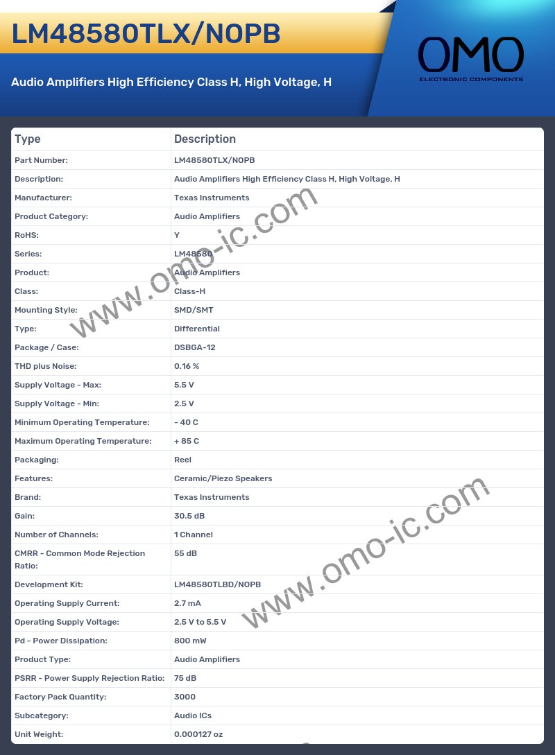 LM48580TLX/NOPB