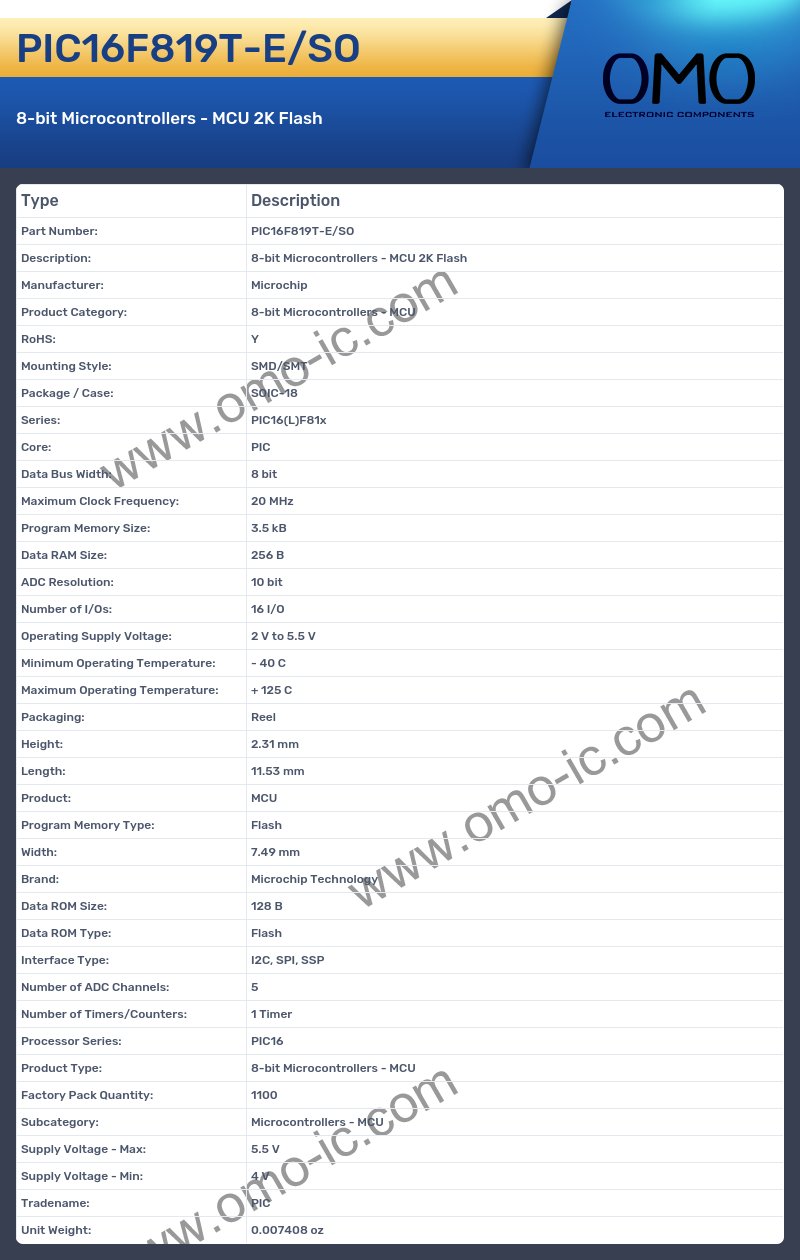 PIC16F819T-E/SO