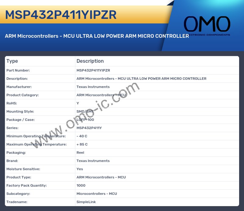 MSP432P411YIPZR