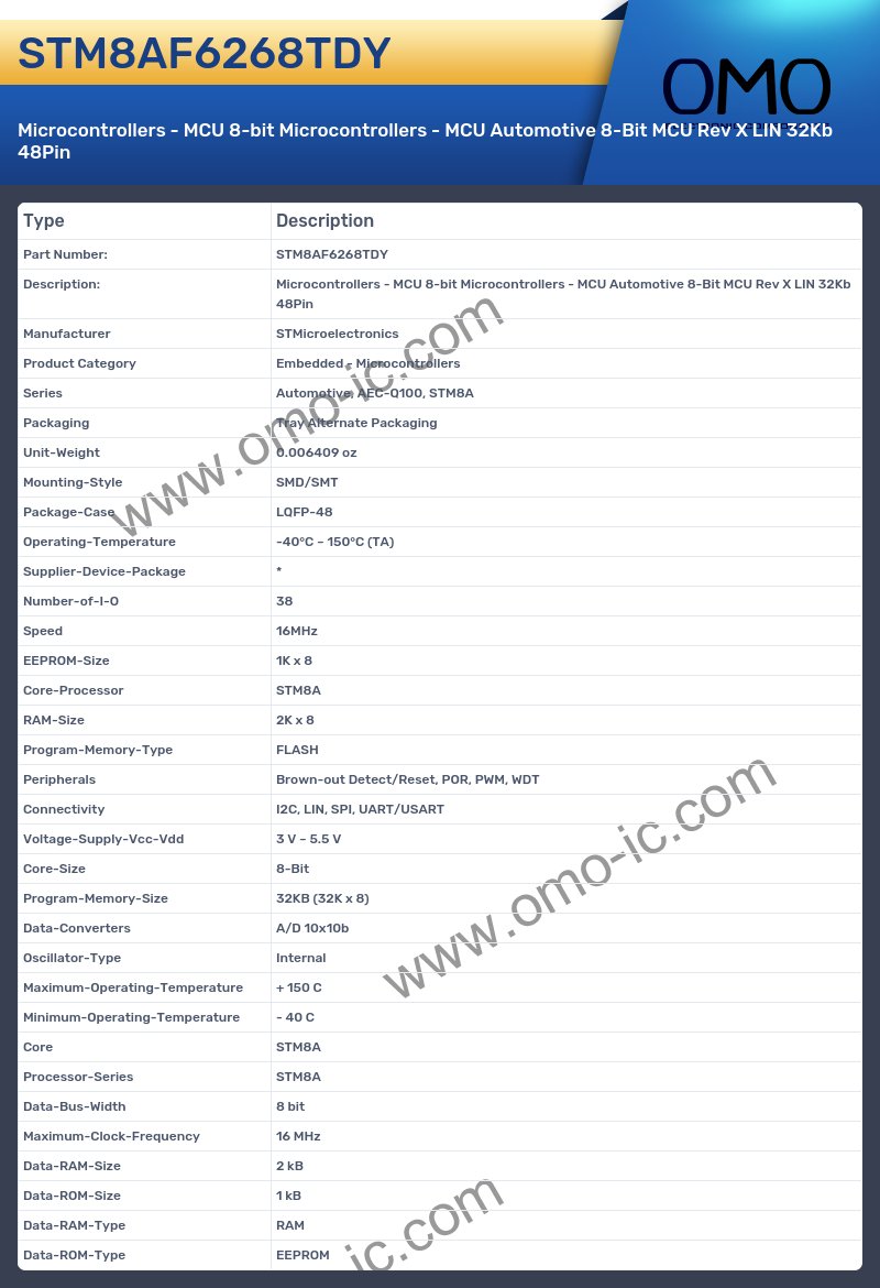 STM8AF6268TDY