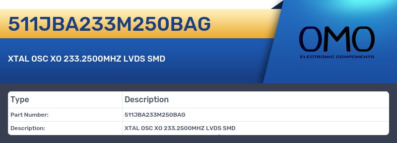 511JBA233M250BAG