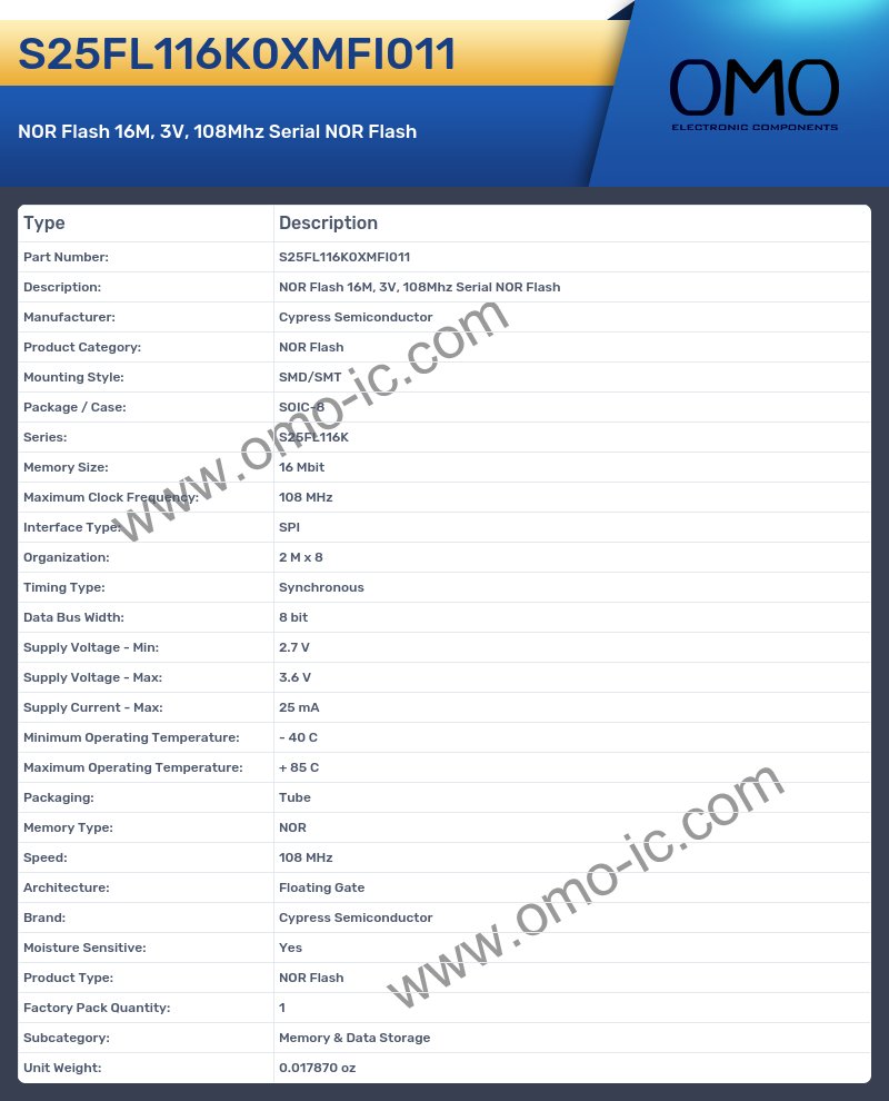 S25FL116K0XMFI011