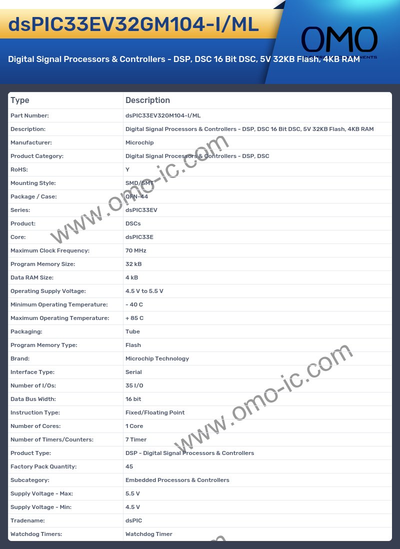 dsPIC33EV32GM104-I/ML