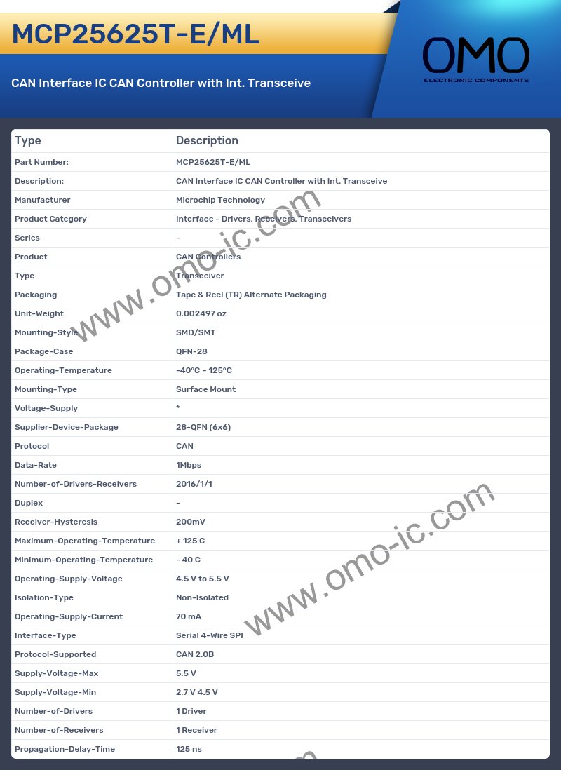 MCP25625T-E/ML