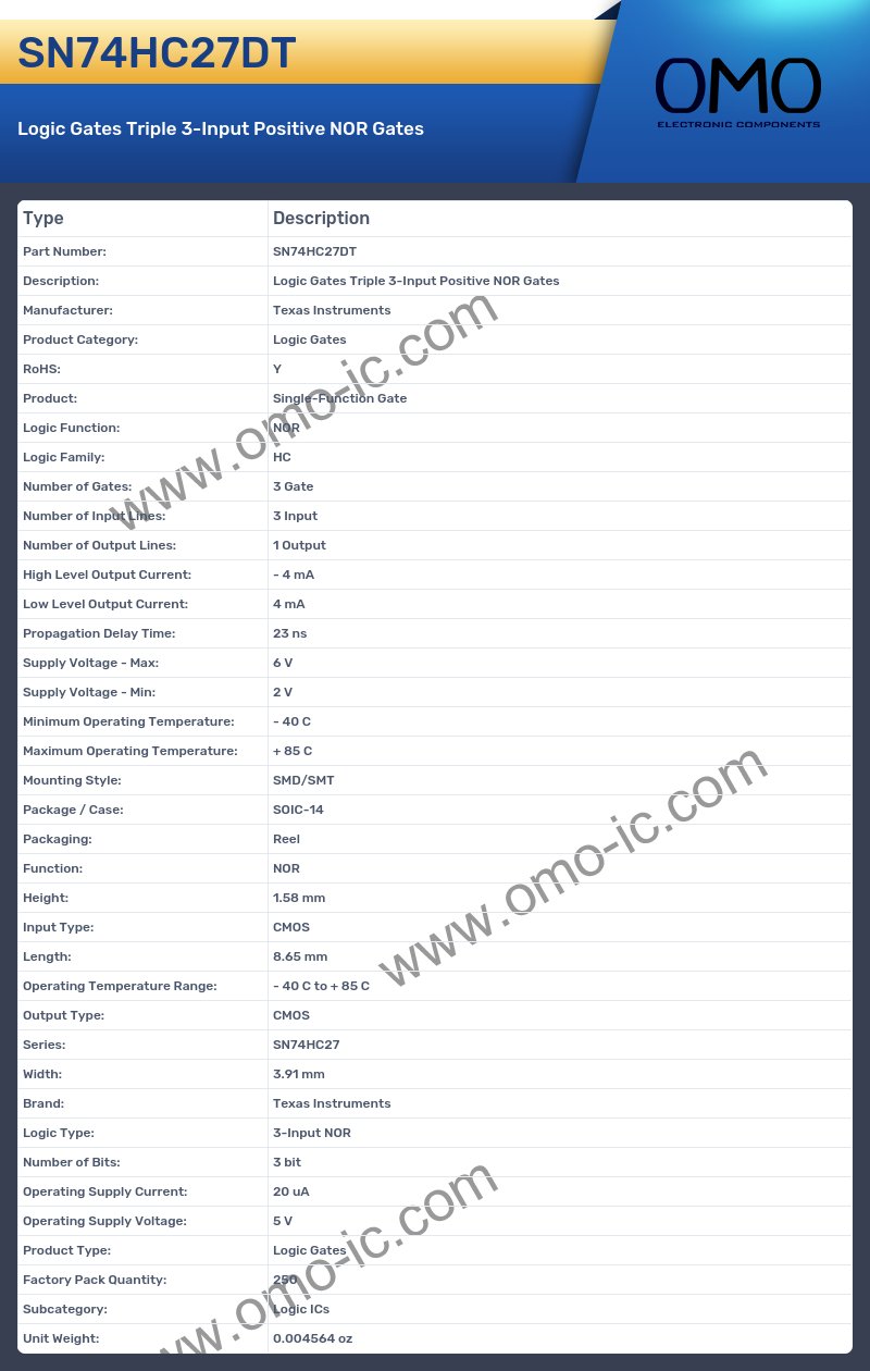 SN74HC27DT