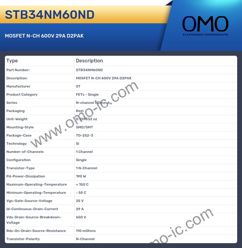 STB34NM60ND