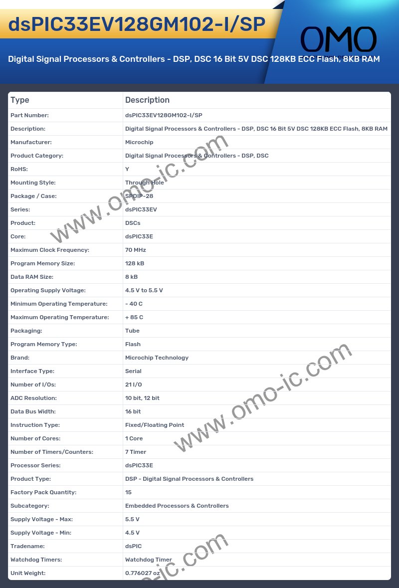 dsPIC33EV128GM102-I/SP