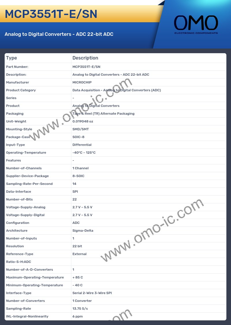 MCP3551T-E/SN
