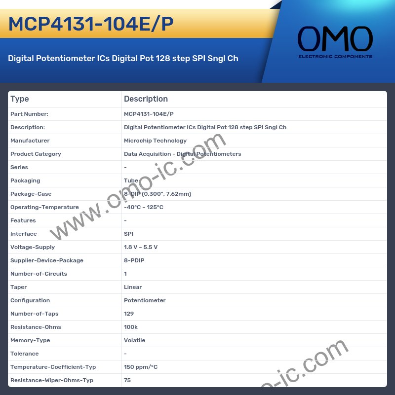 MCP4131-104E/P