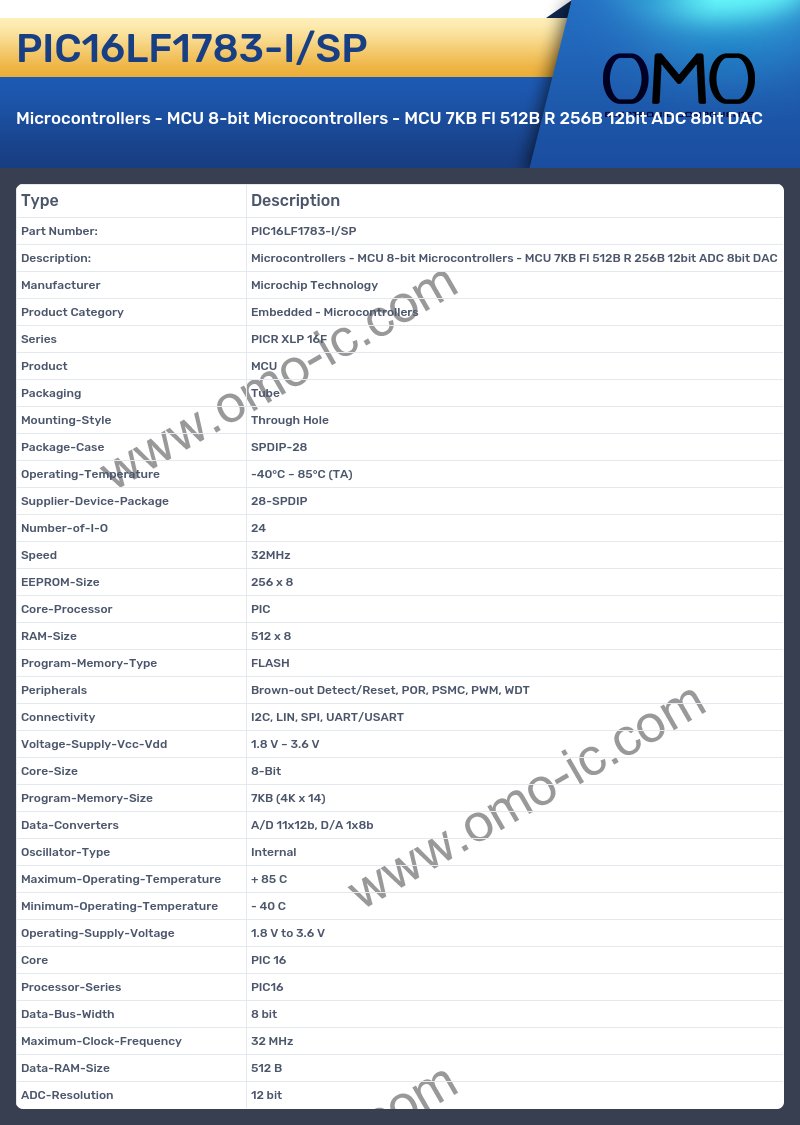 PIC16LF1783-I/SP