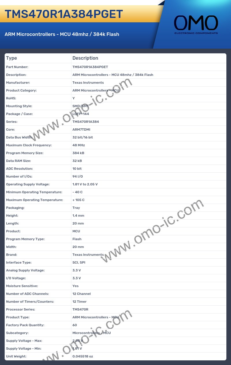 TMS470R1A384PGET