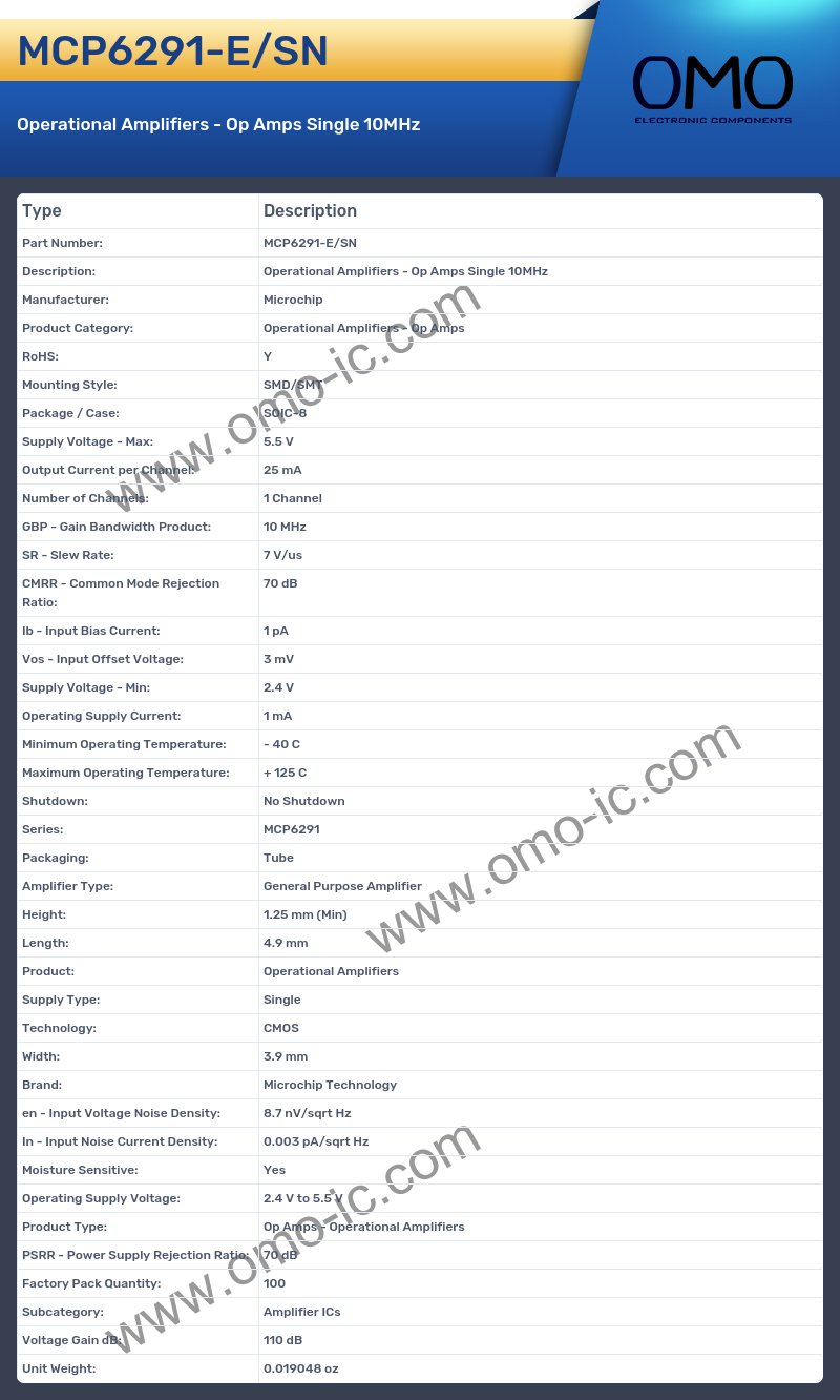 MCP6291-E/SN