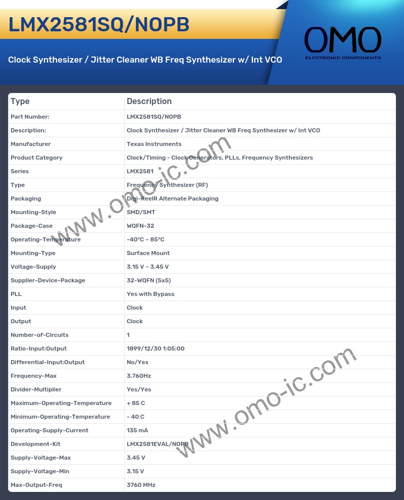 LMX2581SQ/NOPB