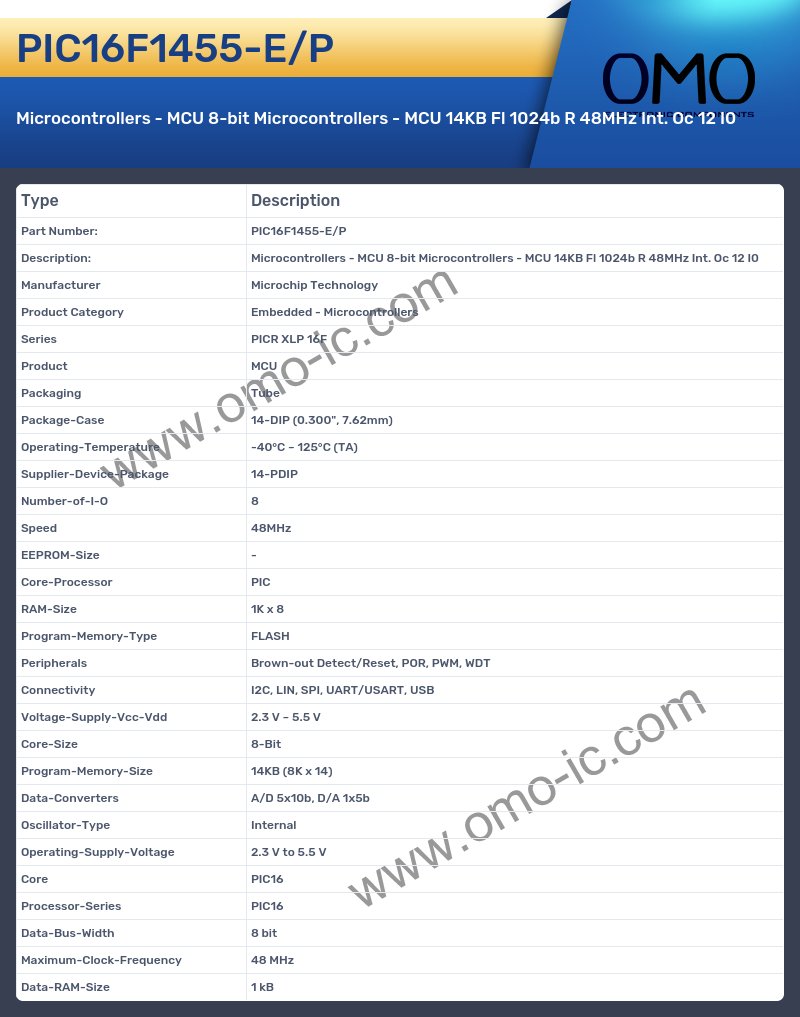 PIC16F1455-E/P