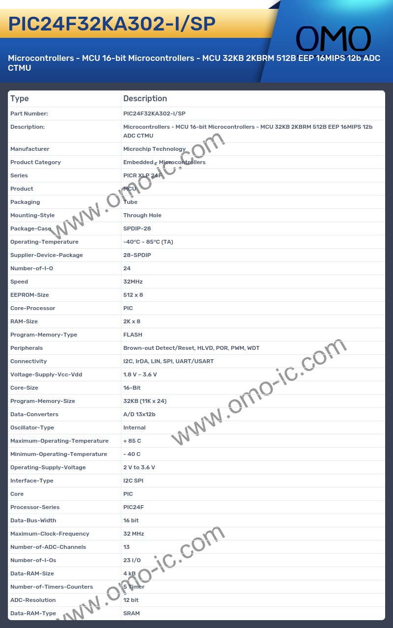 PIC24F32KA302-I/SP