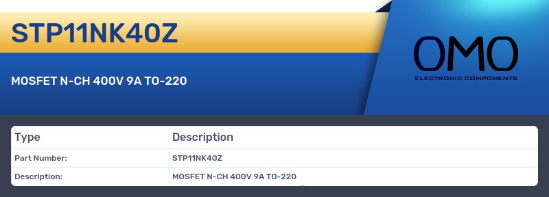 STP11NK40Z
