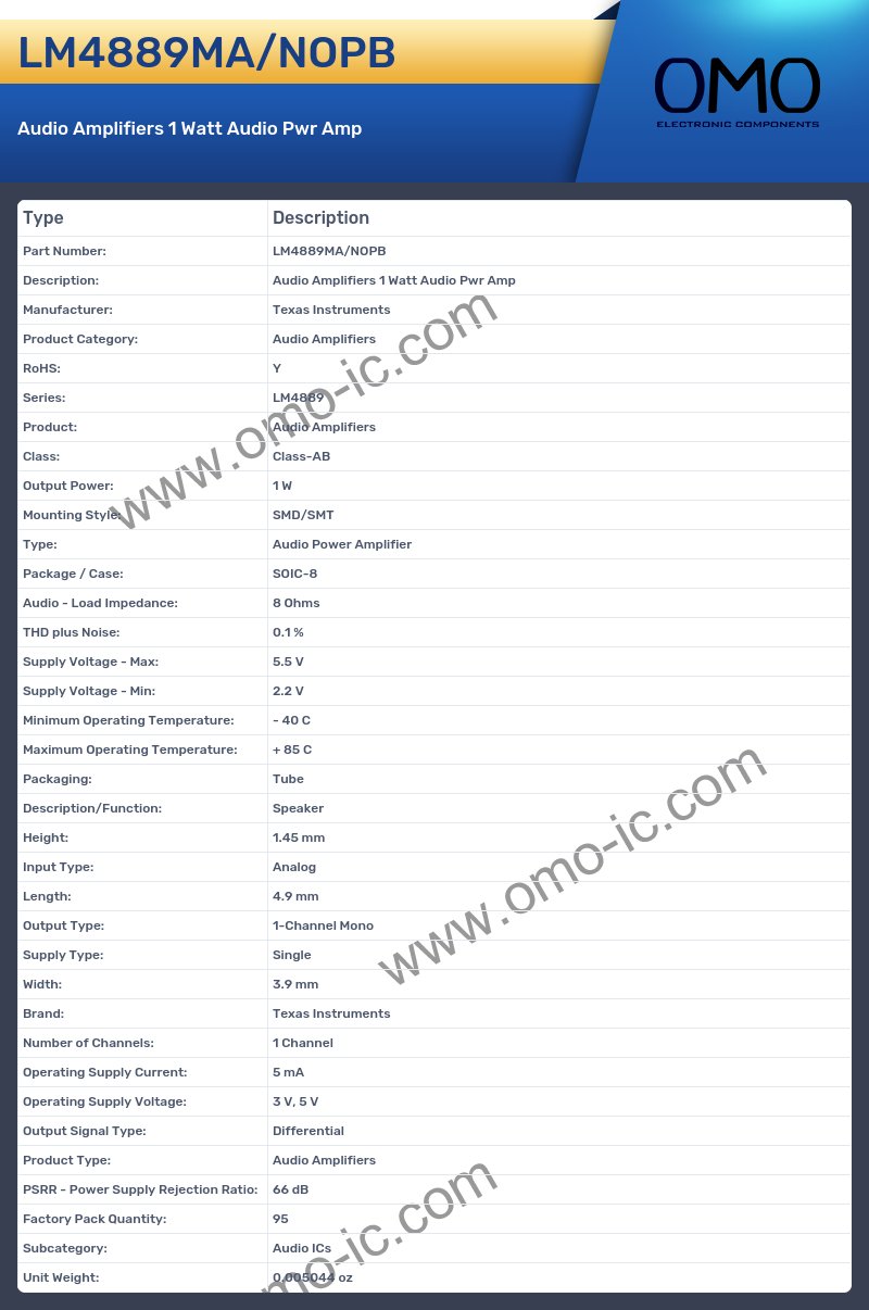 LM4889MA/NOPB