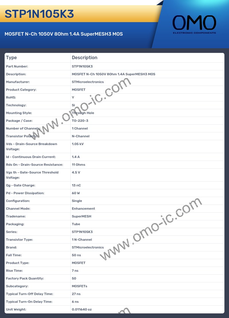 STP1N105K3