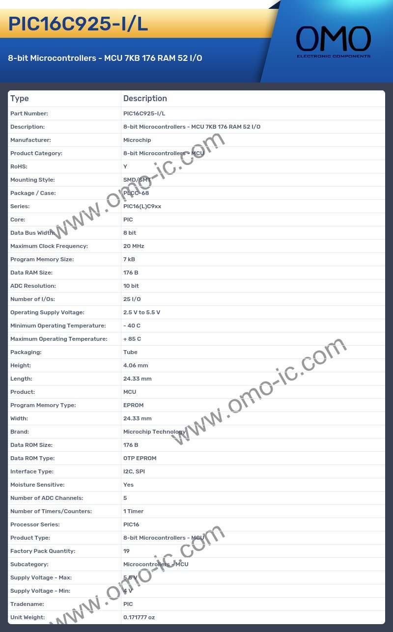 PIC16C925-I/L