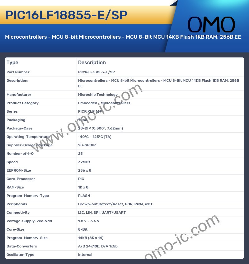 PIC16LF18855-E/SP