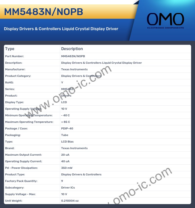 MM5483N/NOPB