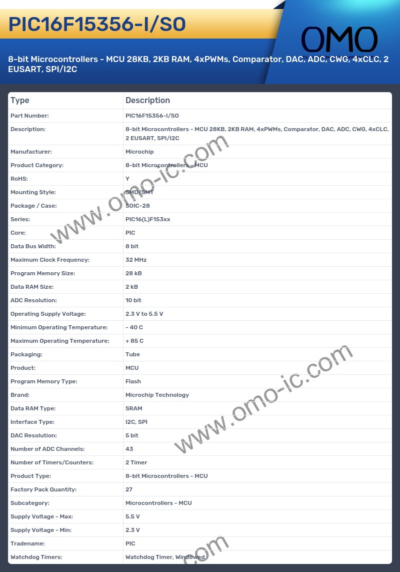 PIC16F15356-I/SO