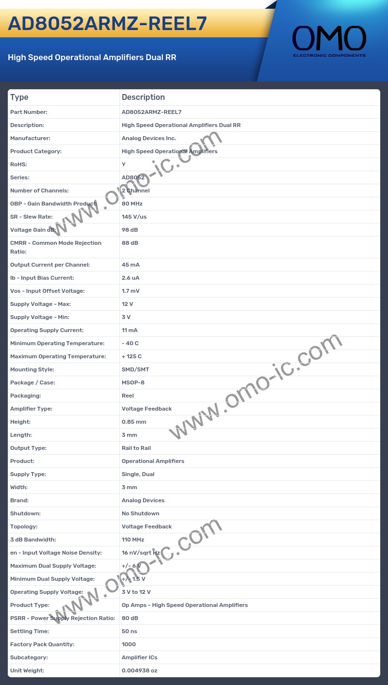 AD8052ARMZ-REEL7