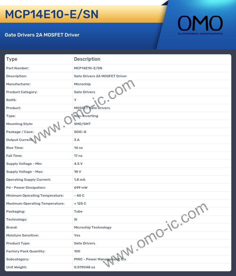 MCP14E10-E/SN