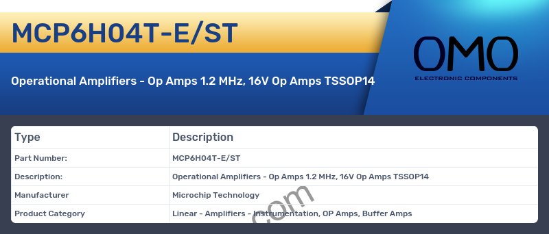 MCP6H04T-E/ST