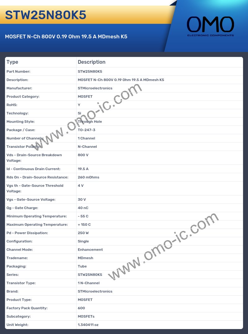 STW25N80K5