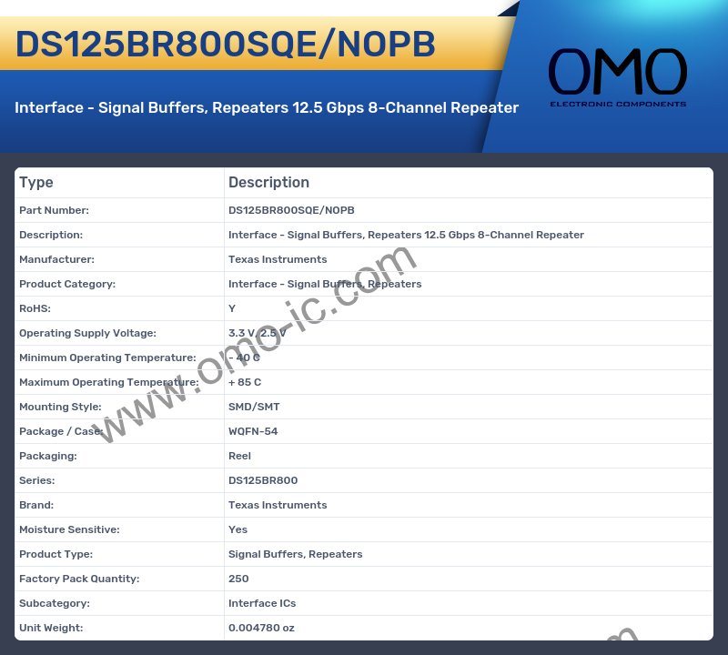 DS125BR800SQE/NOPB