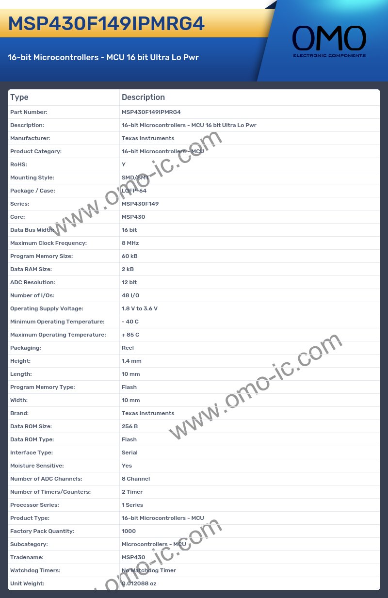 MSP430F149IPMRG4