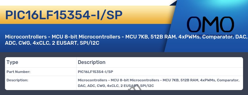 PIC16LF15354-I/SP