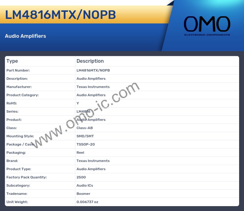 LM4816MTX/NOPB