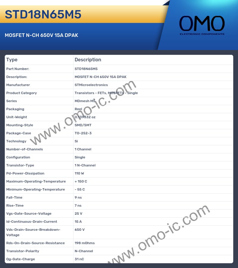 STD18N65M5