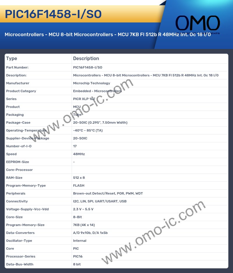 PIC16F1458-I/SO