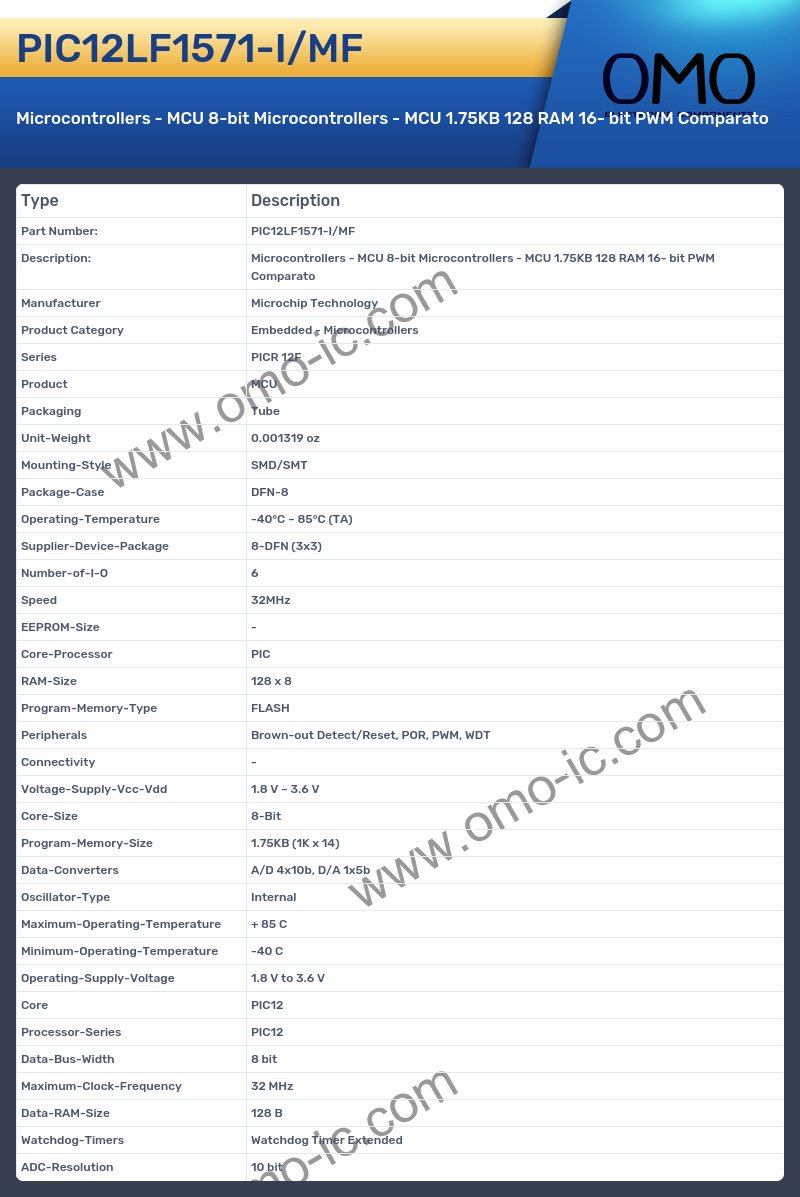 PIC12LF1571-I/MF